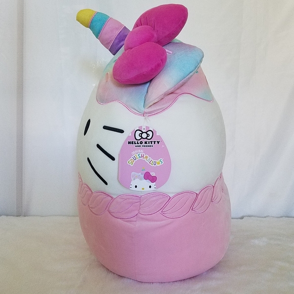 Hello Kitty Squishmallow/Hello Kitty Ice Cream Cupcake Unicorn - Picture 3 of 12